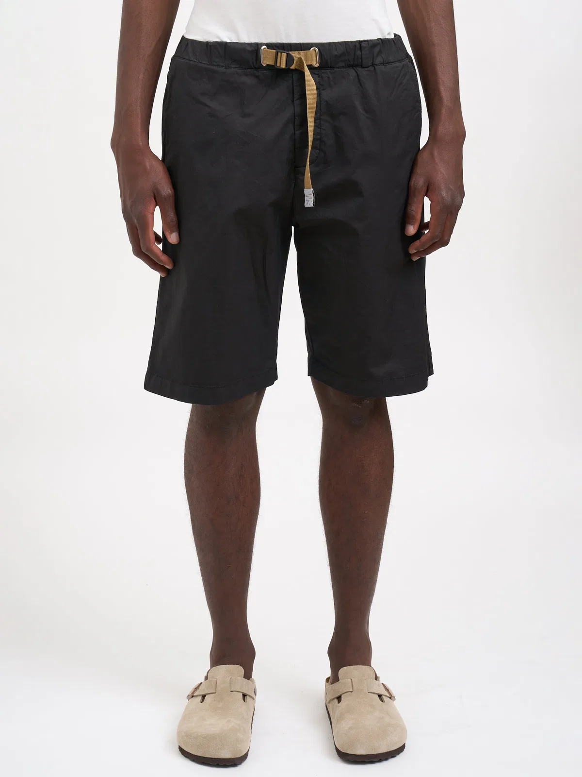 White Sand Bermuda In Cotone Stretch