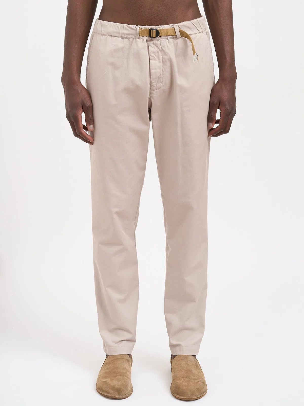 White Sand Cotton And Linen Pants