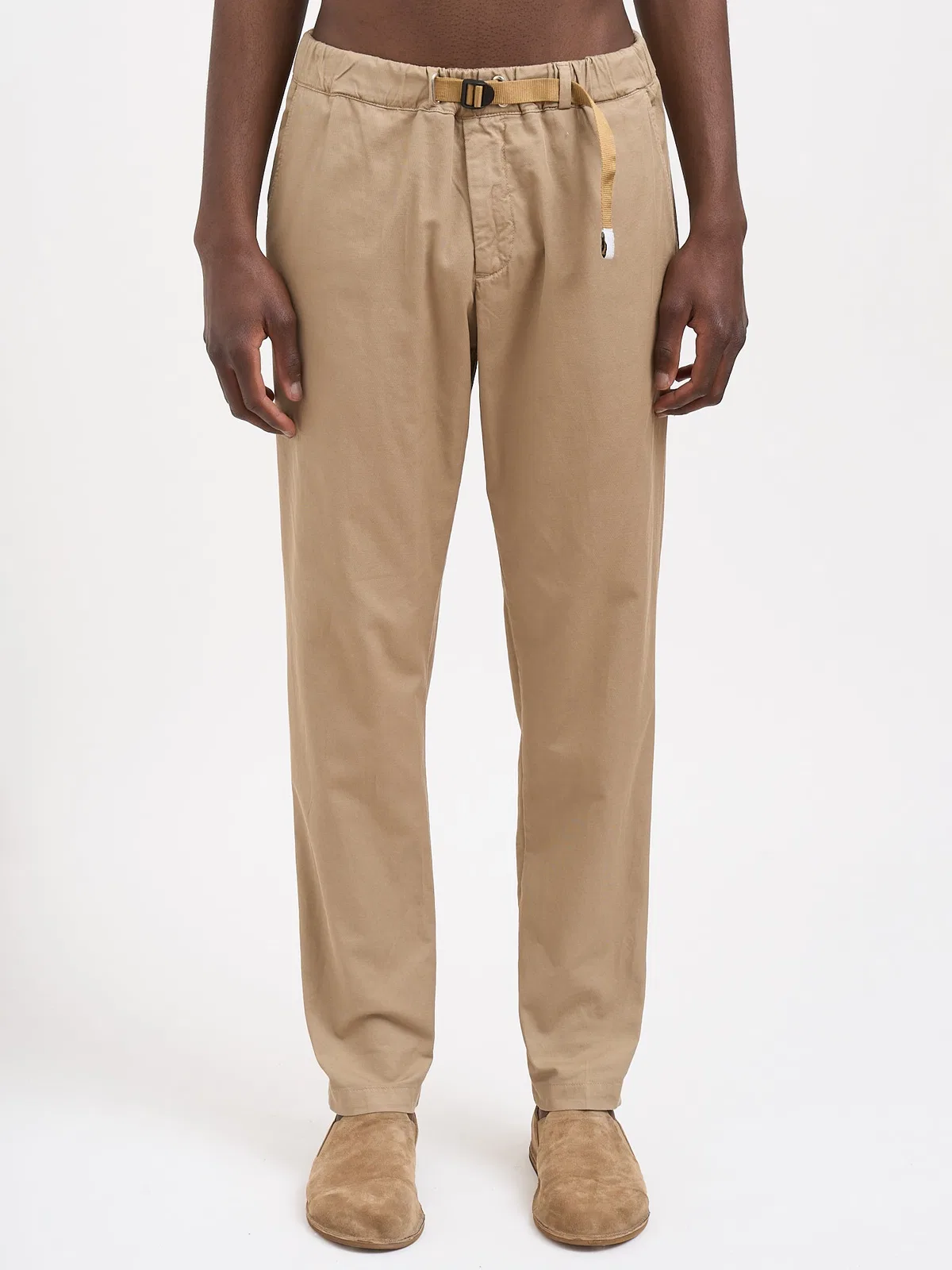 White Sand Cotton And Linen Pants