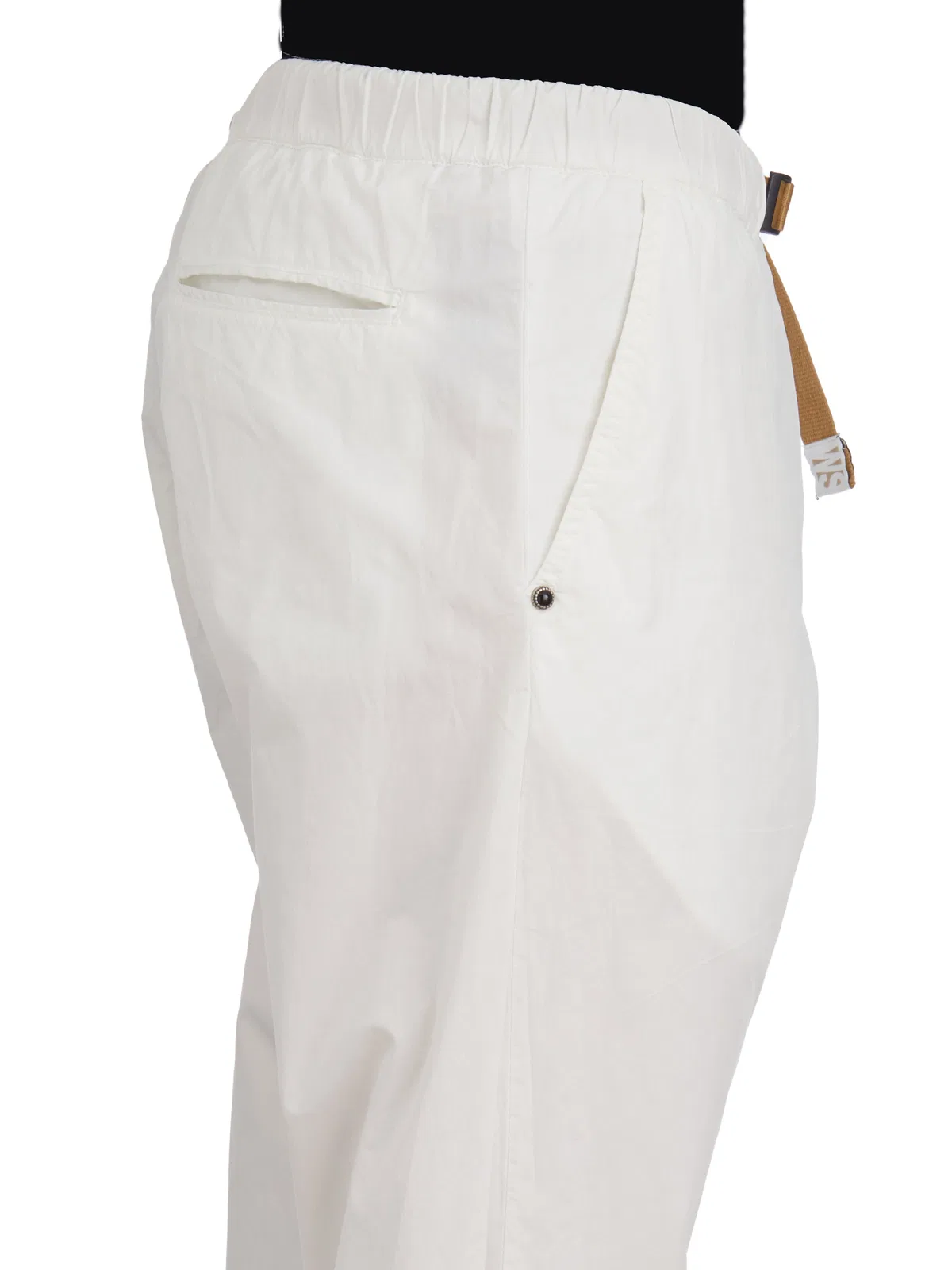 White Sand Stretch Cotton Pants