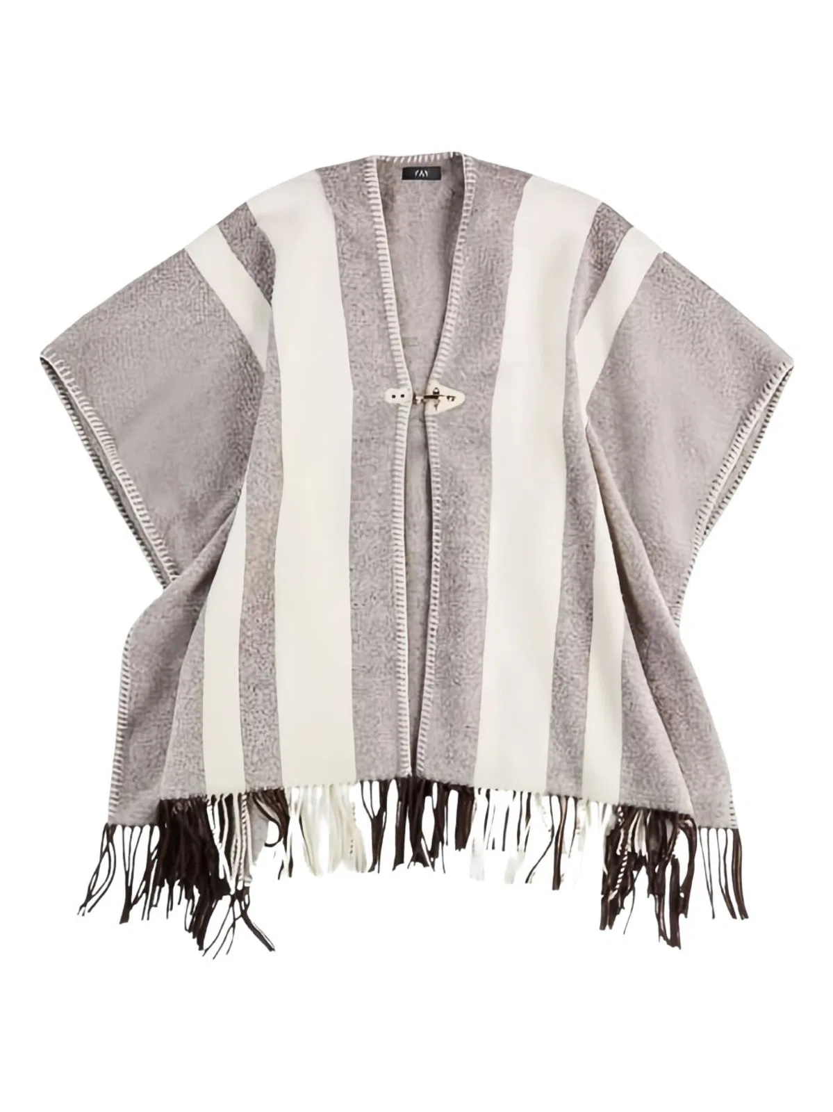 Fay Wool Poncho With Hook