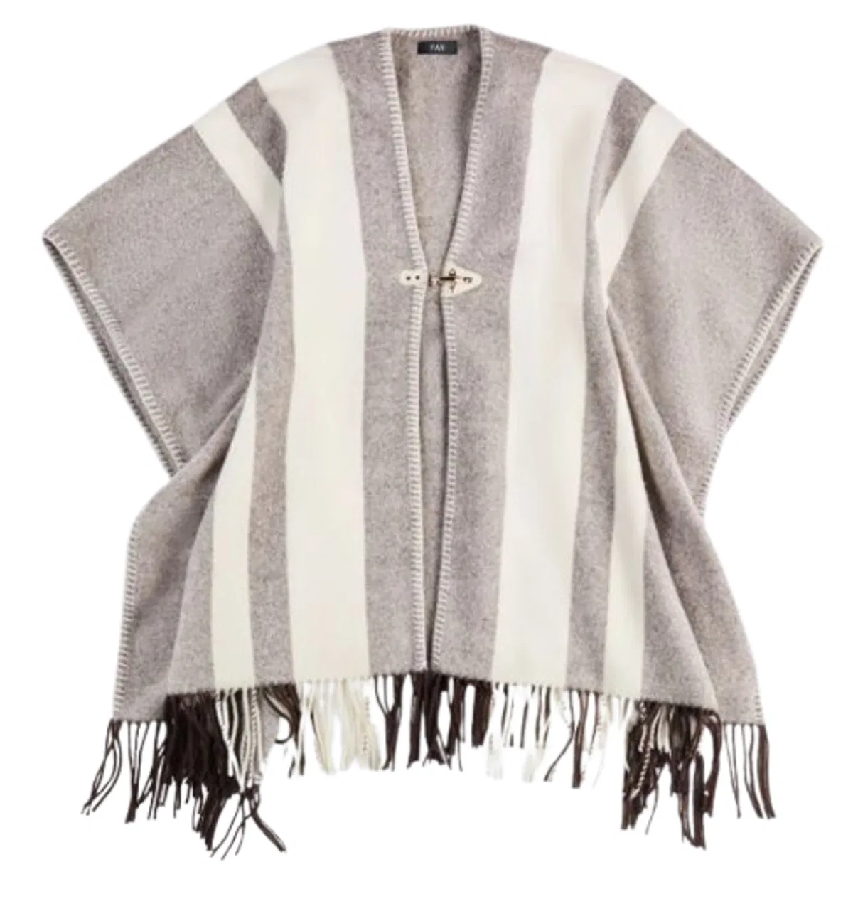 Fay Wool Poncho With Hook