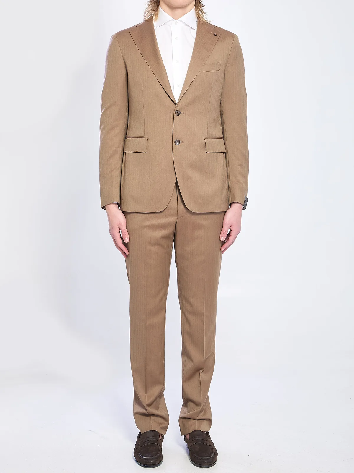 Tagliatore Single-Breasted Suit In Super 130S Virgi