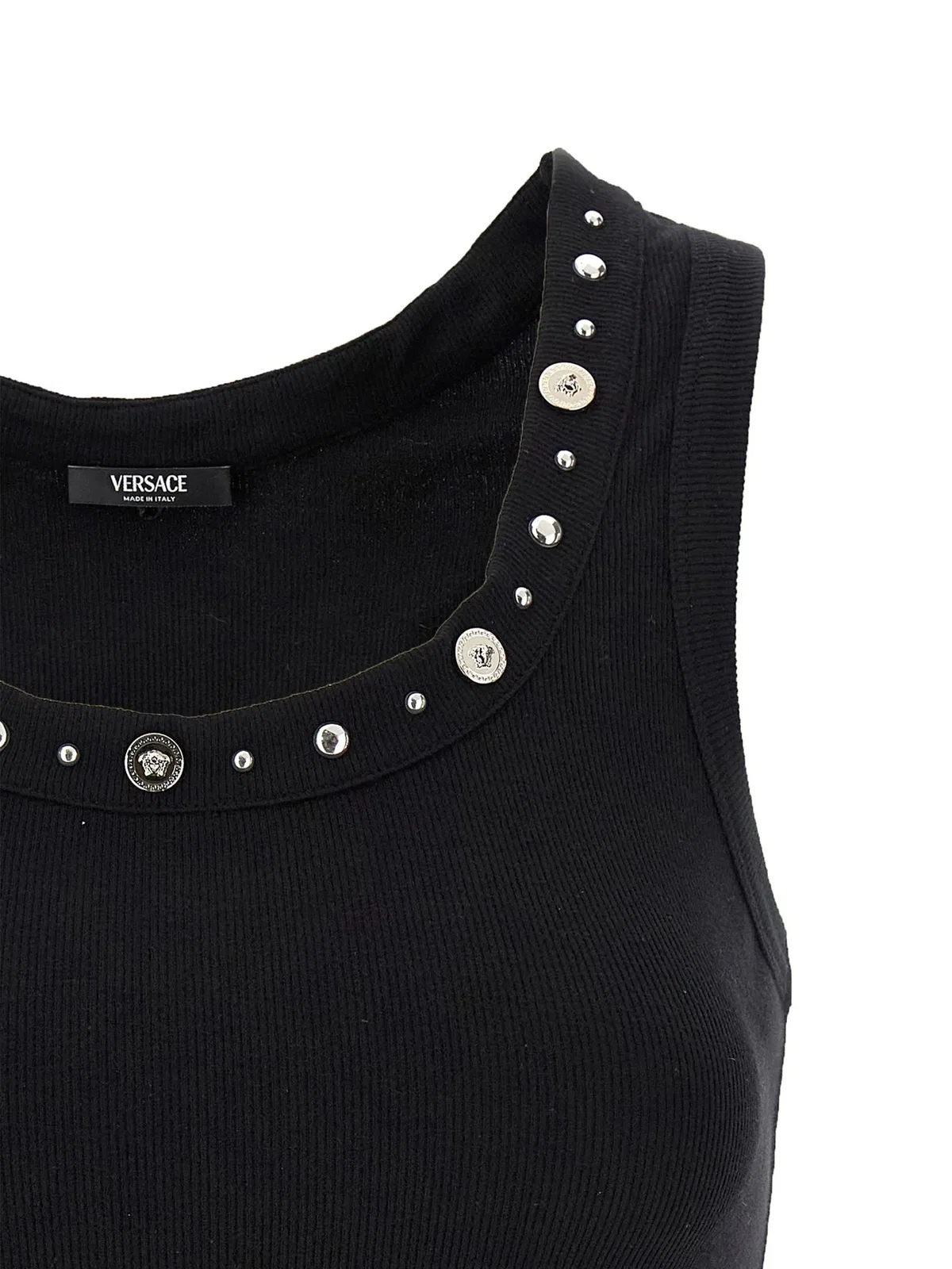 Versace Tank Top Emboidery Studs