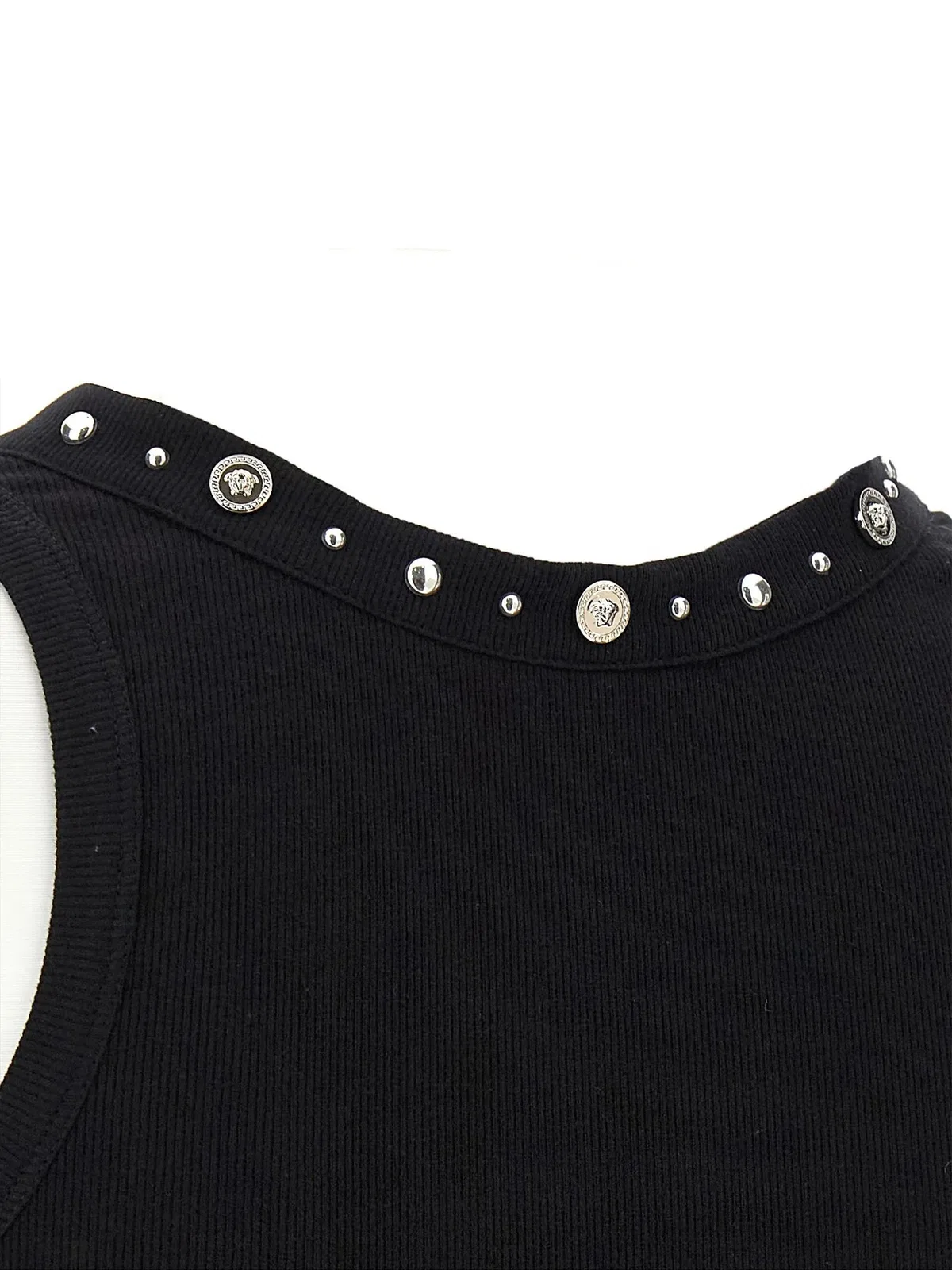 Versace Tank Top Emboidery Studs