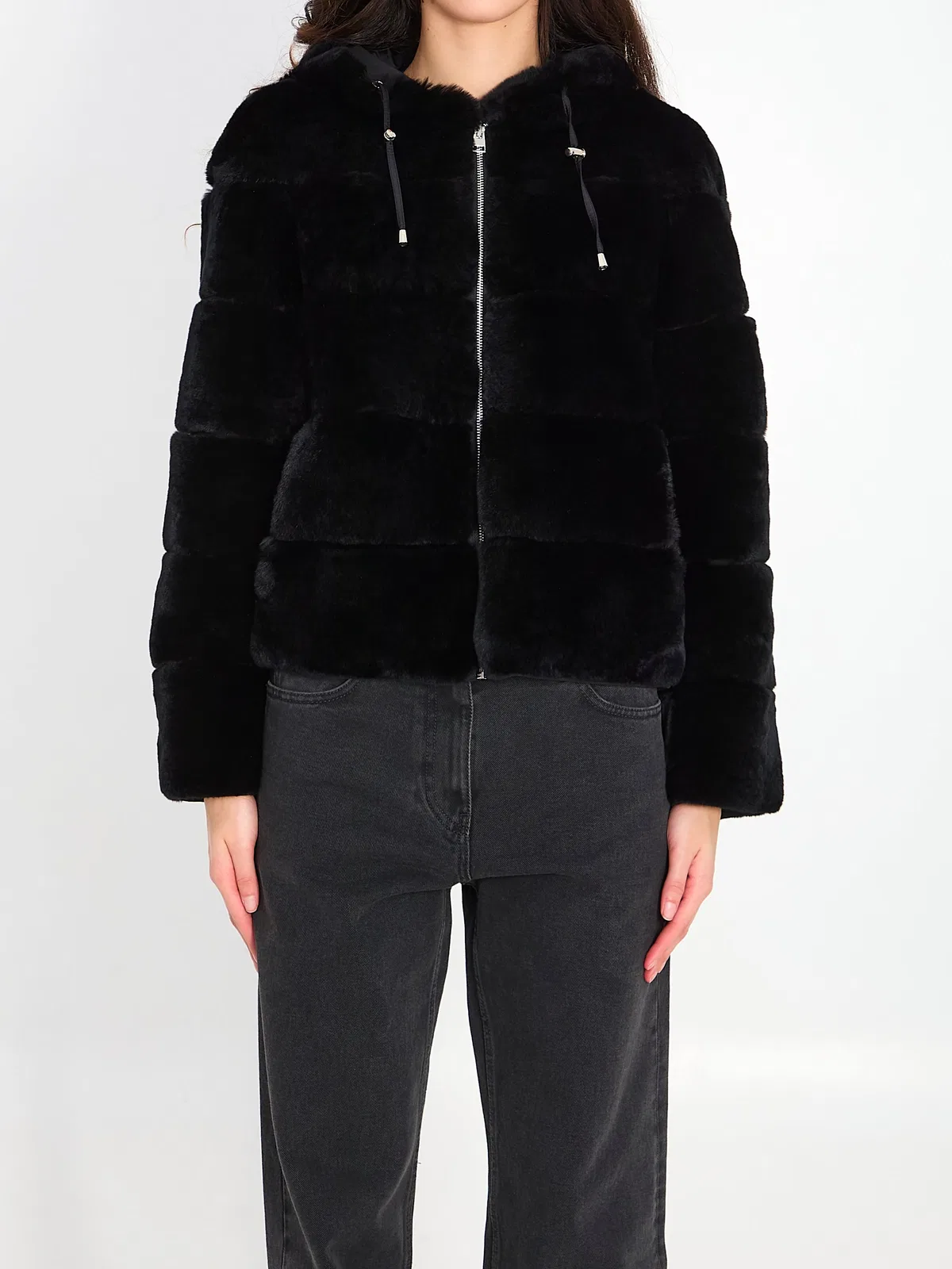 Yves Salomon Reversible Green Fur