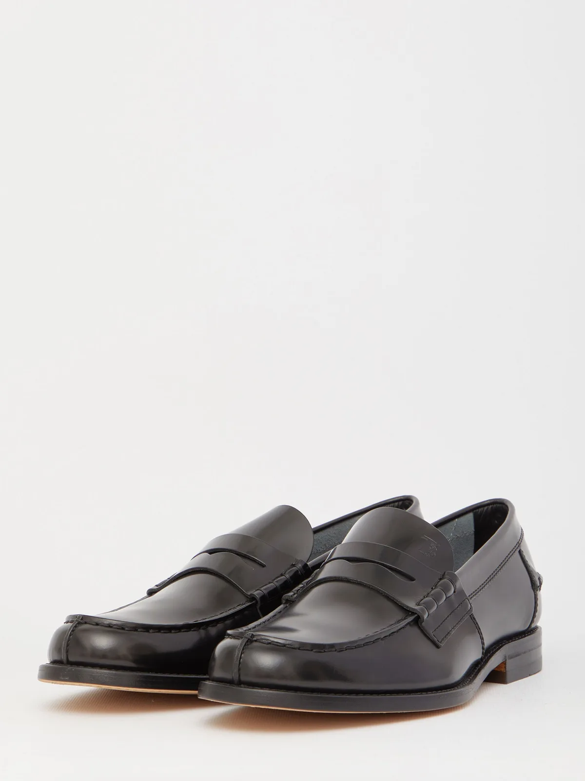 Tod's Black Leather Loafers