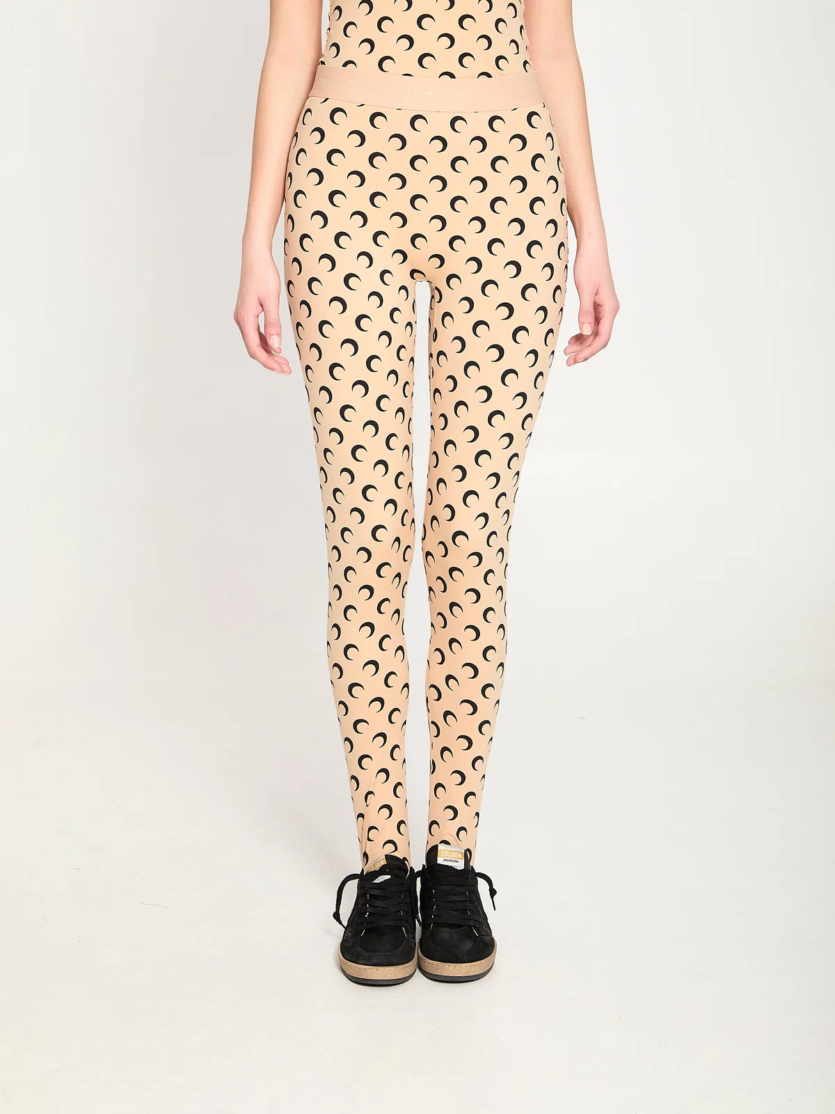 Marine Serre Moon Printed Jersey Leggings