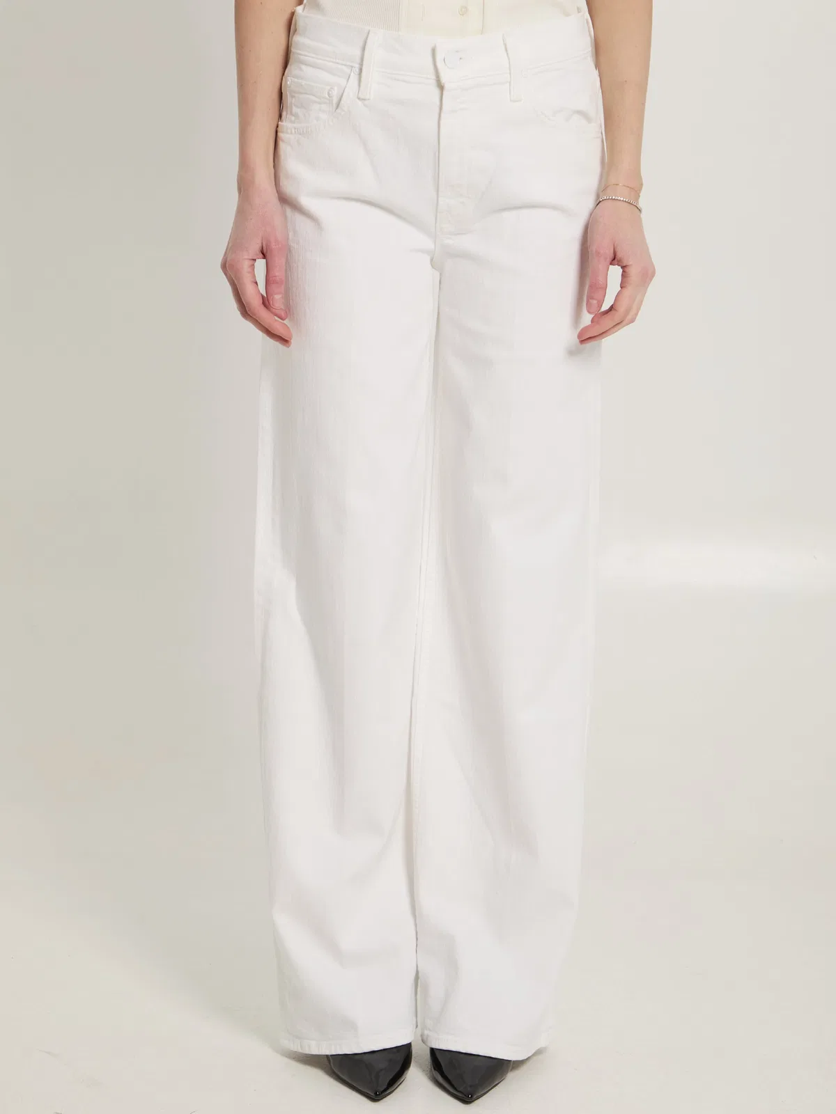 Mother The Rerun Zip Sneak Jeans