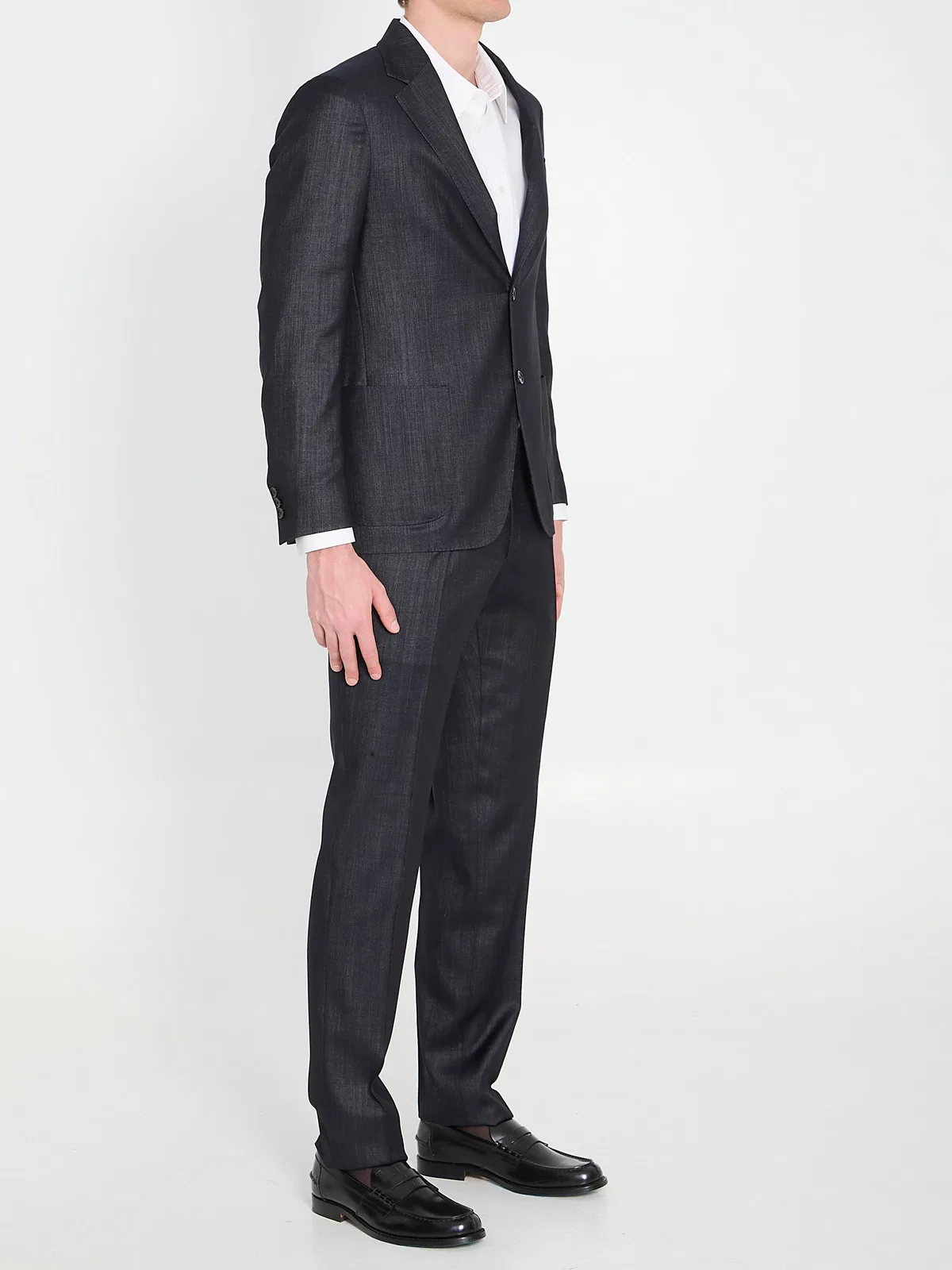 Lardini Single-Breasted Wool Blend Suit