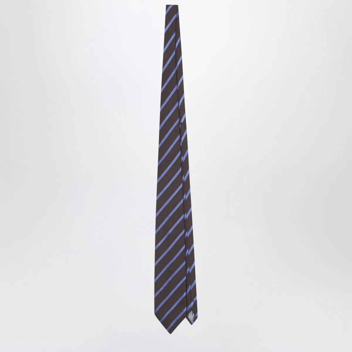 The Frankie Shop Lene Striped Tie In Brown