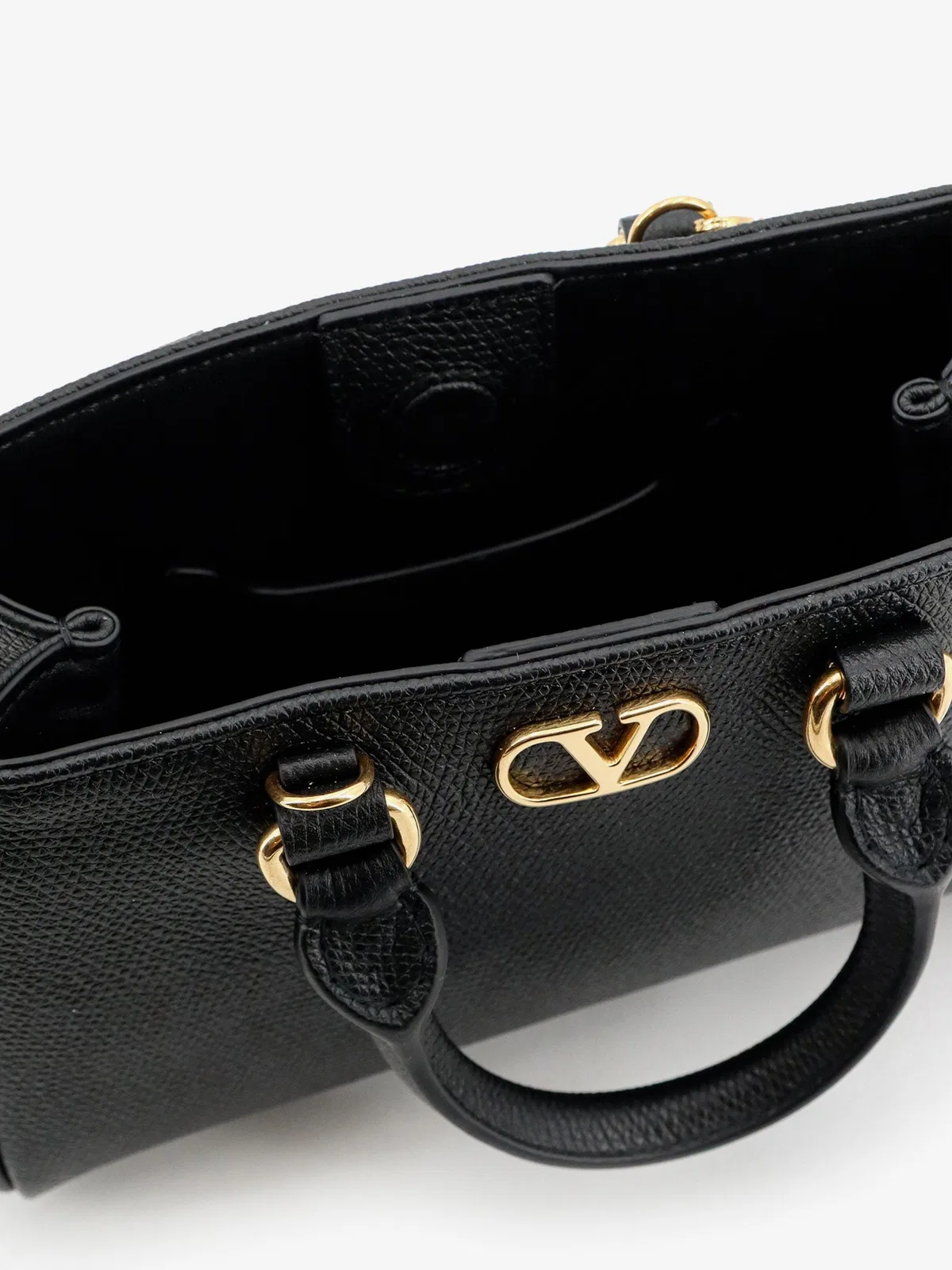 Valentino Garavani Vlogo Signature Mini Bag In Grainy Calfs