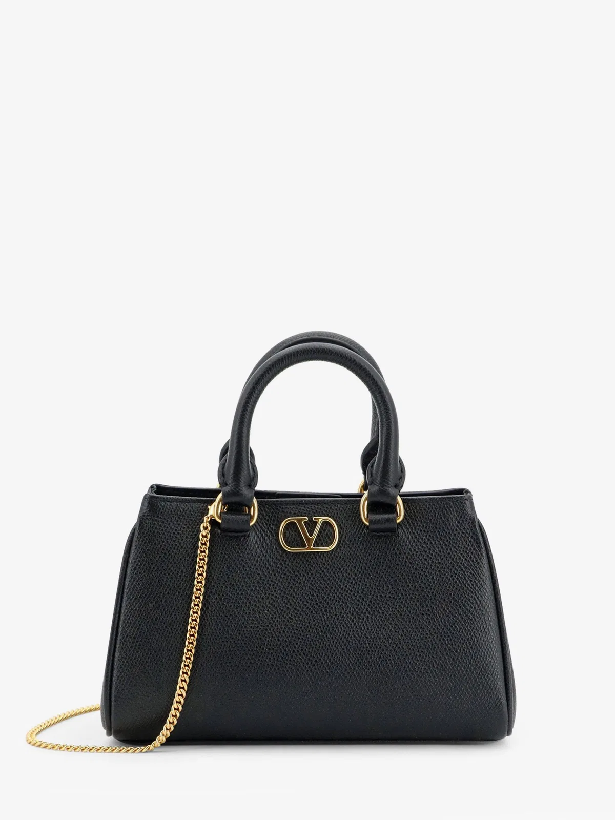 Valentino Garavani Vlogo Signature Mini Bag In Grainy Calfs