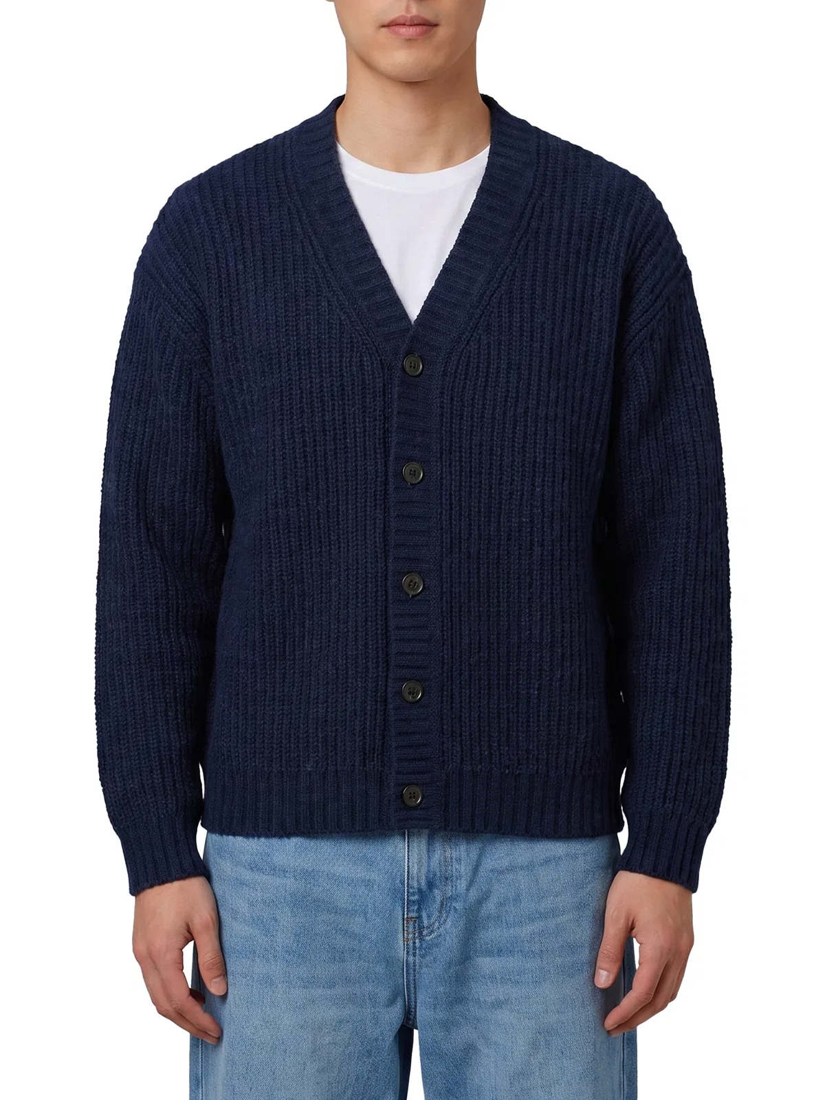 Roberto collina Navy Blue Wool Cardigan Over