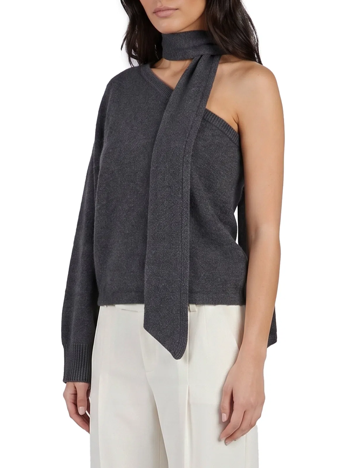 Federica tosi One-Shoulder Top With Scarf Detail