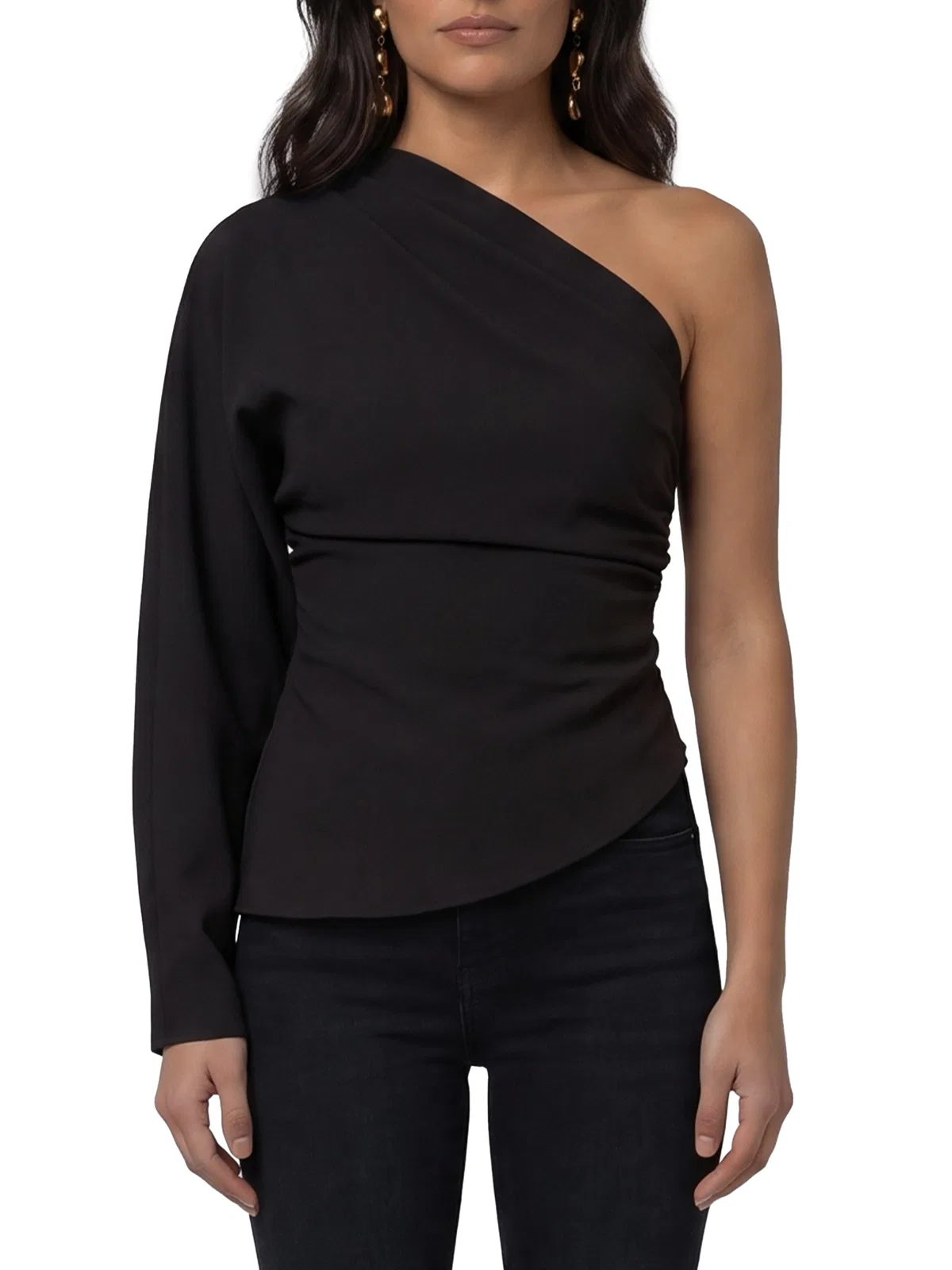 Federica tosi One-Shoulder Cady Blouse