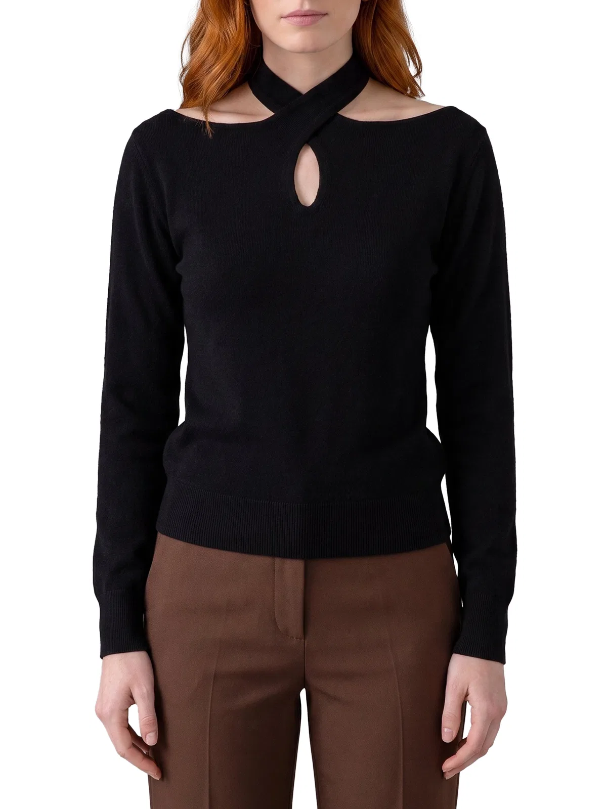 Federica tosi Cross-Neck Top