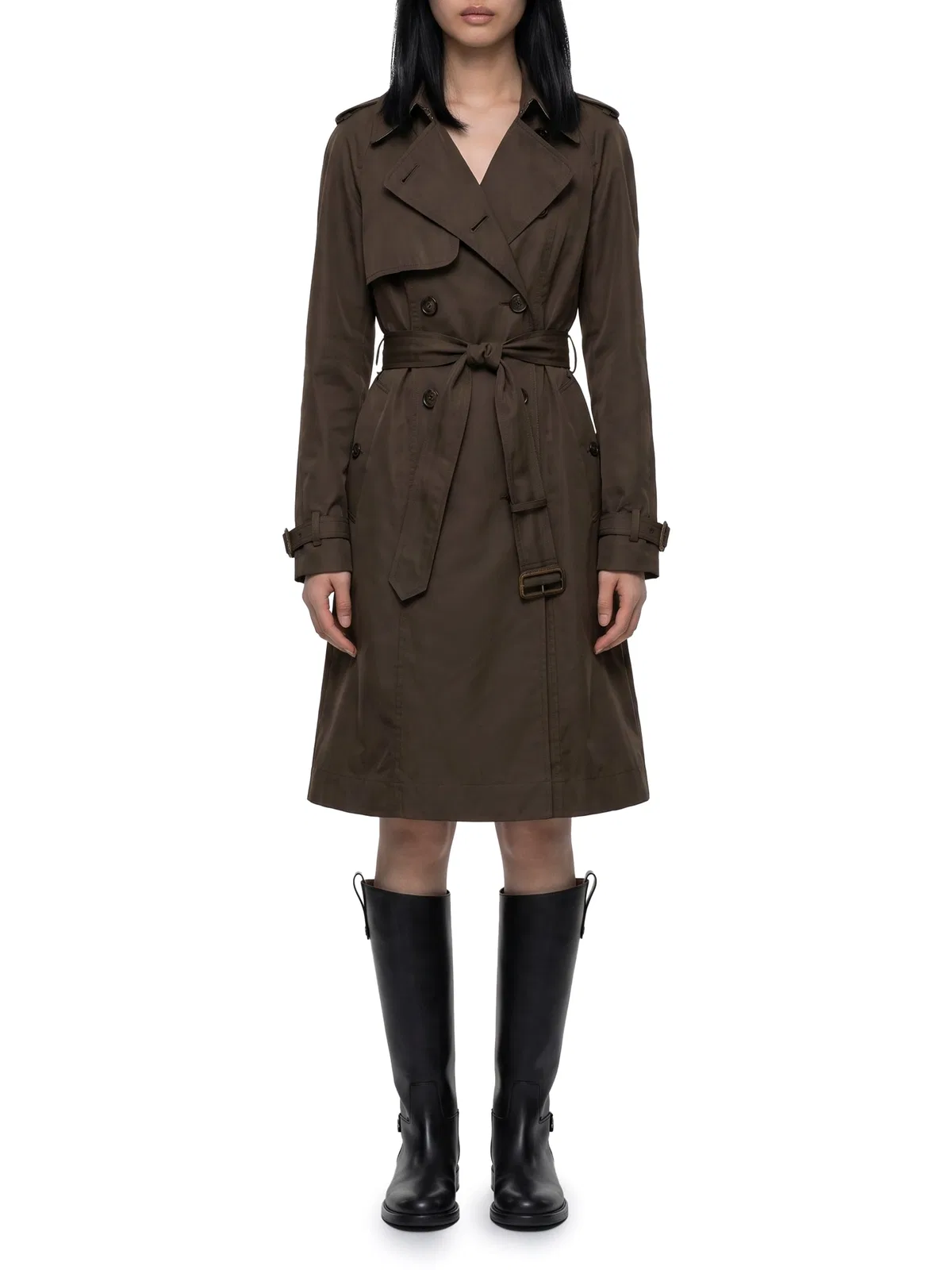Burberry Long Pembury Trench Coat In Gabardine
