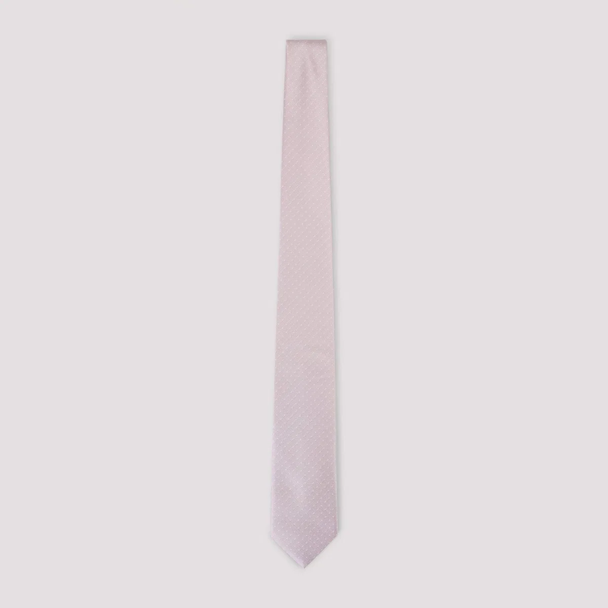 Brioni Pink Standard 7X150 Cotton And Silk Tie