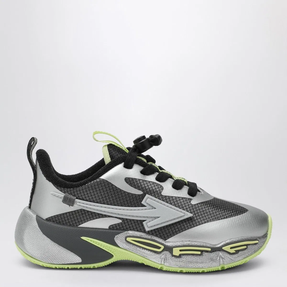 Off-White Kids For Jumping Sneakers In Dark Grey/S