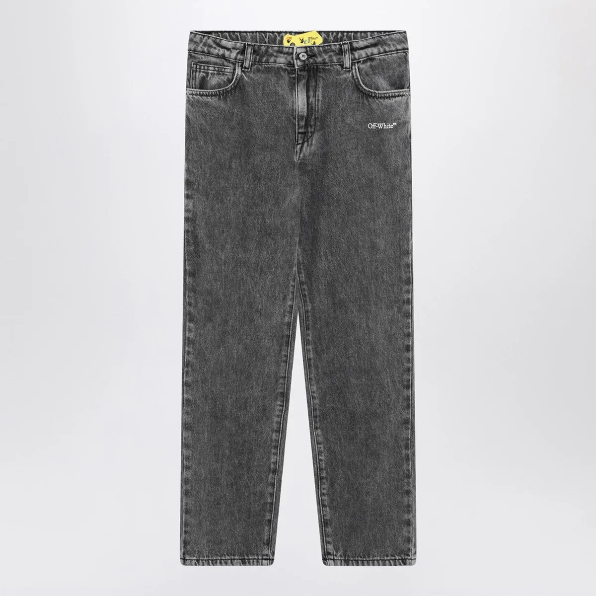 Off-White Off-White™ Grey Denim Diagonal Jeans