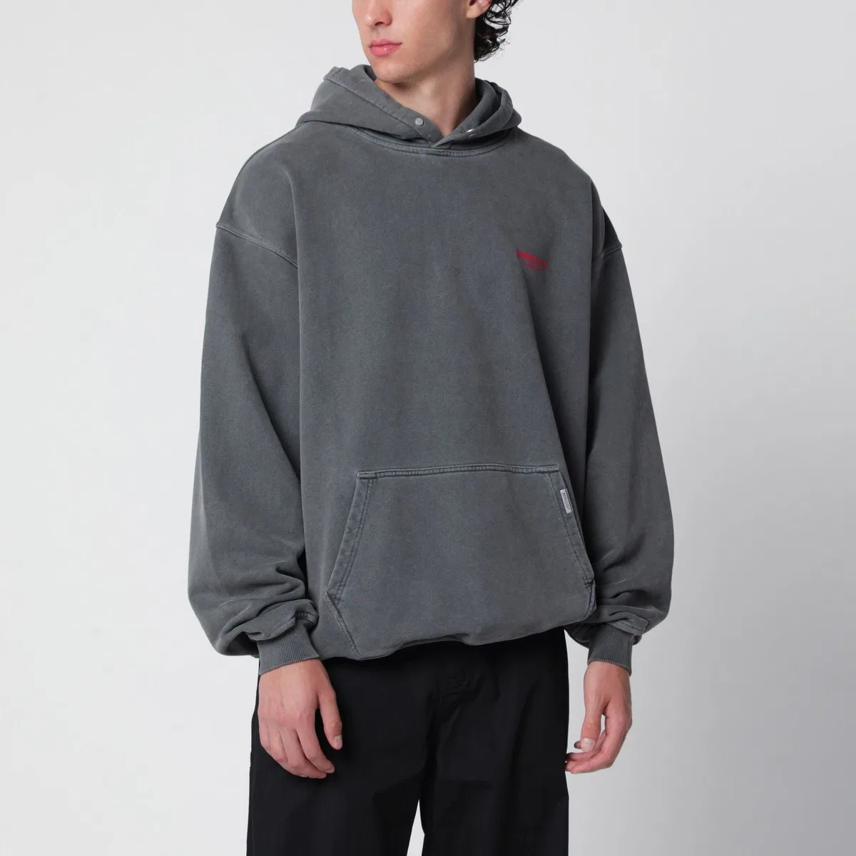 Represent Washed Black Hoodie