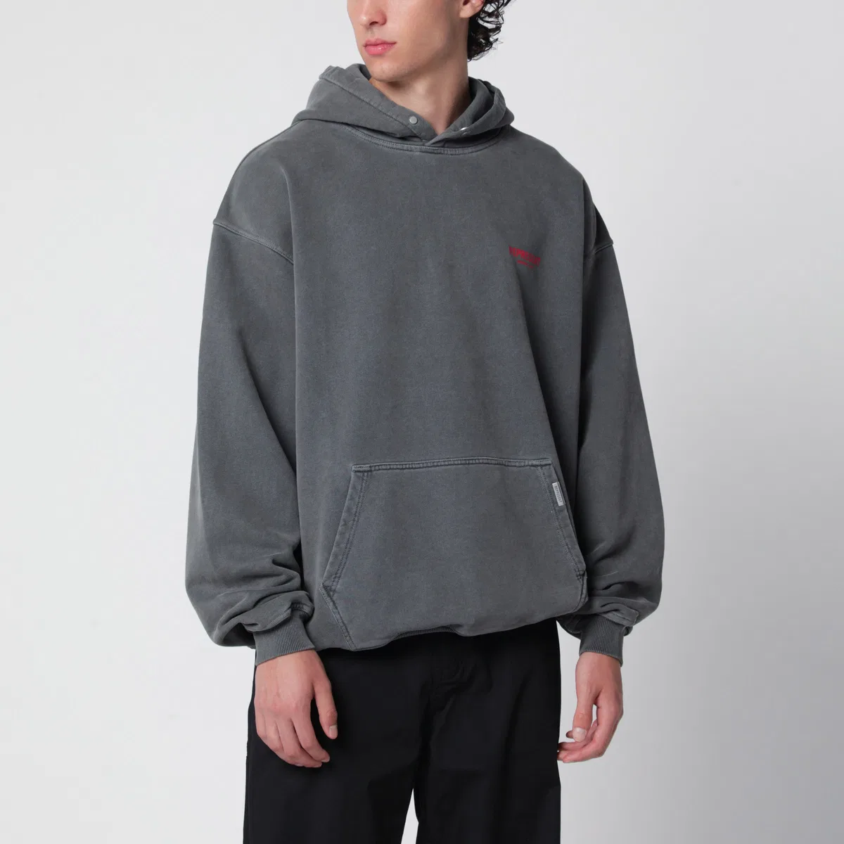 Represent Washed Black Hoodie