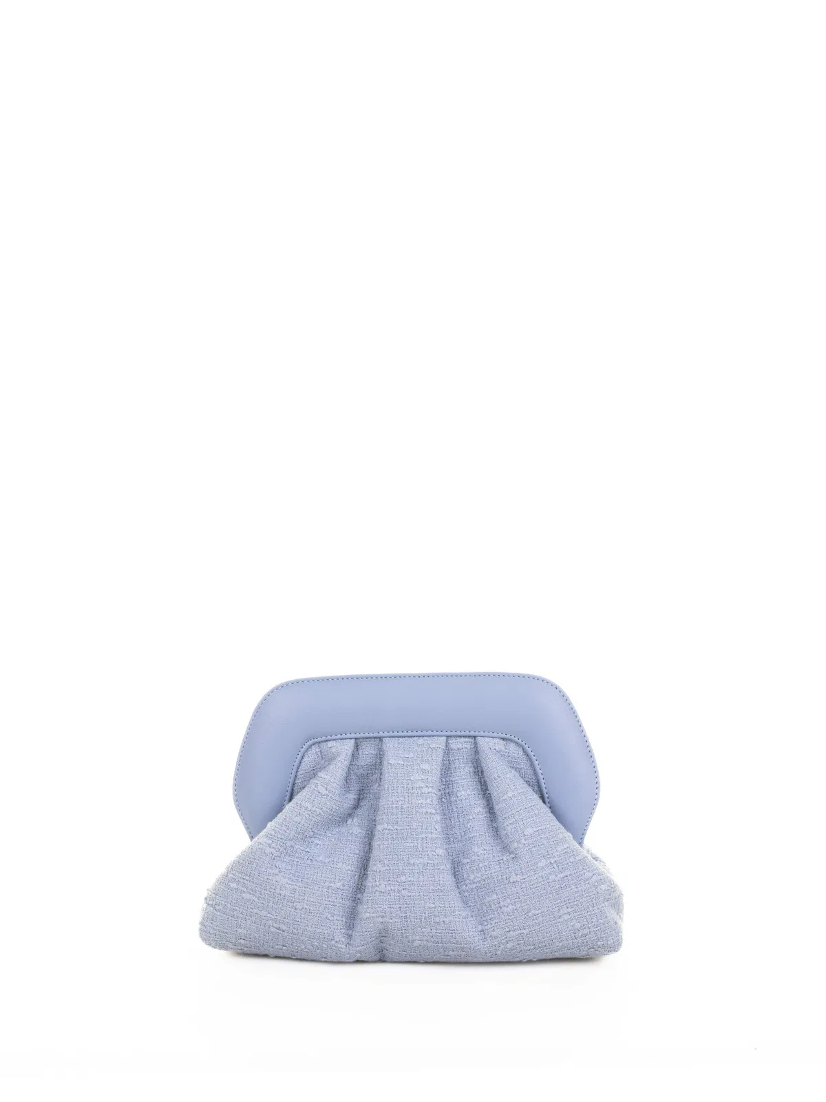 Roberto Festa Light Blue Leather Clutch