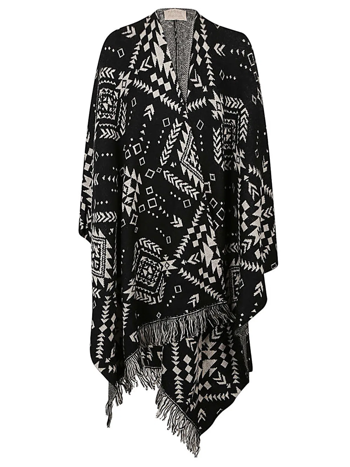 Tooco Ethnic Print Jacquard Cardigan