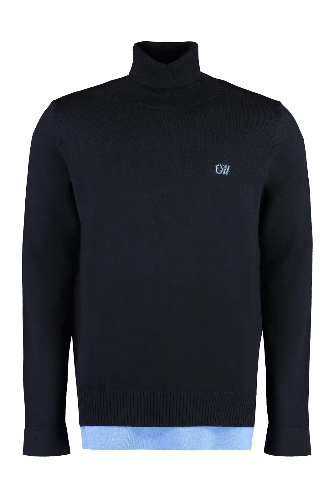 Off-White Wool Turtleneck Sweater