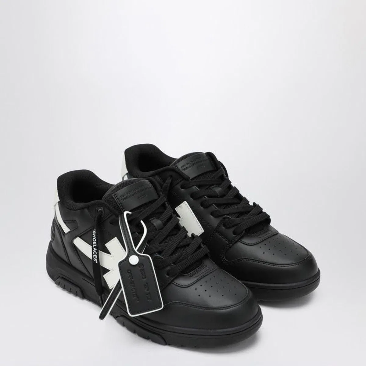 Off-White Out Of Office Sneakers In Black And Whit