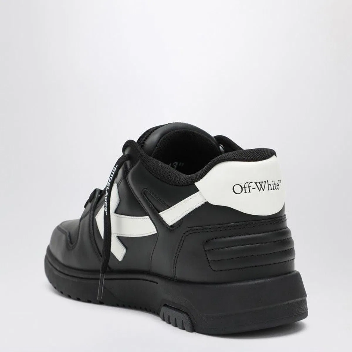 Off-White Out Of Office Sneakers In Black And Whit
