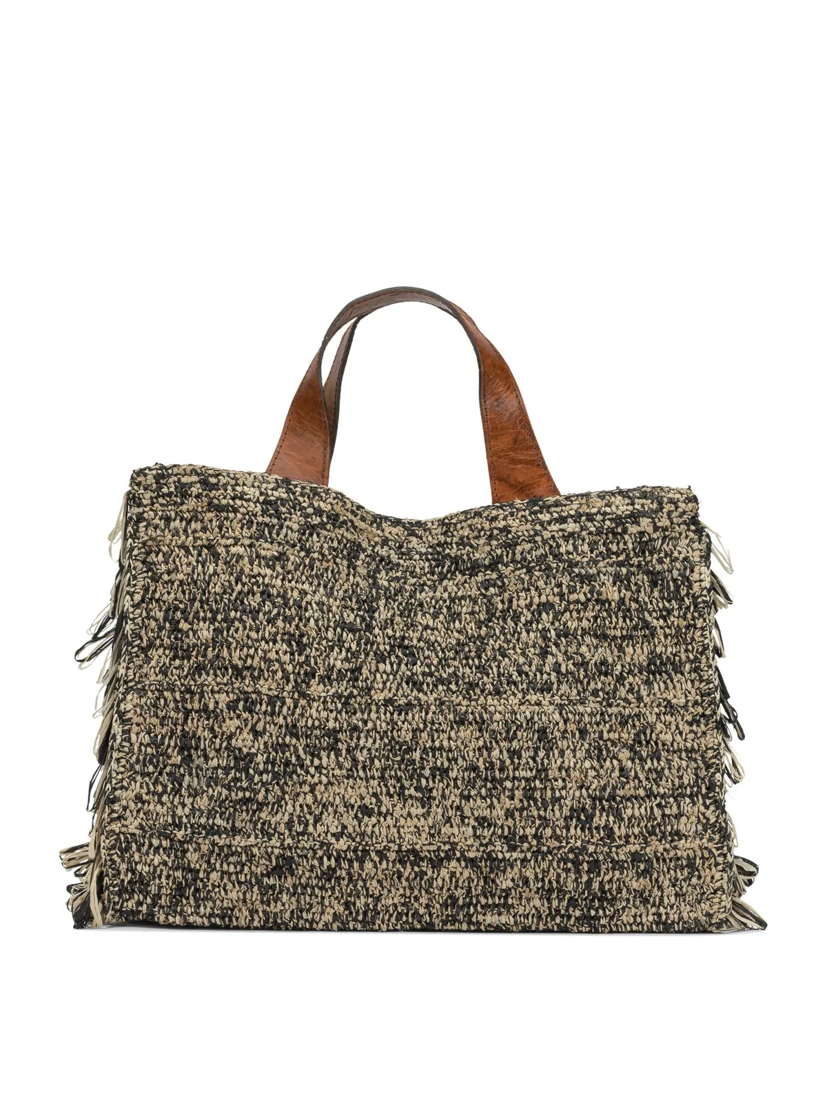 IBeliev Beige Raffia Handbag