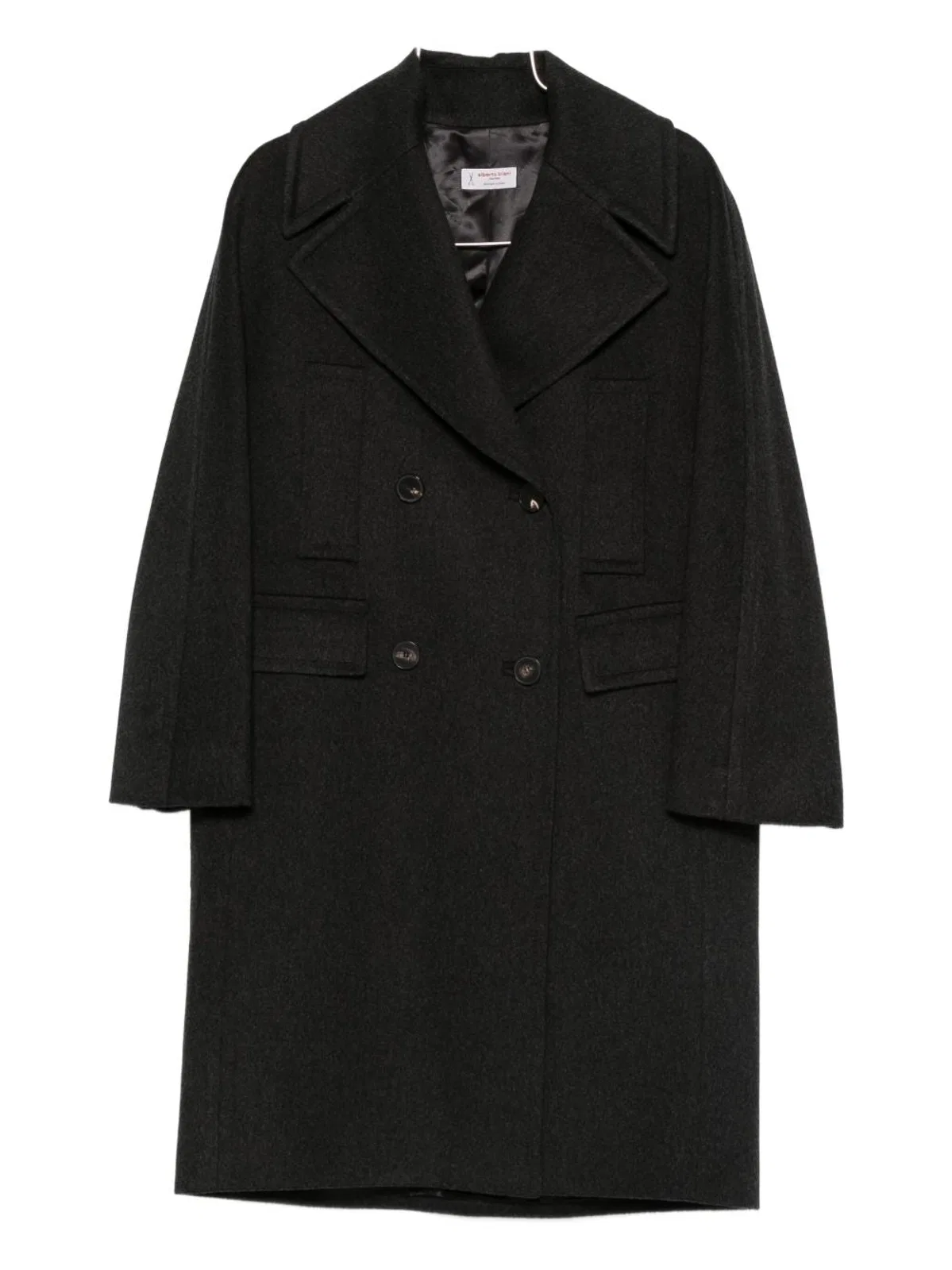 Alberto Biani Wool Double-Breasted Coat