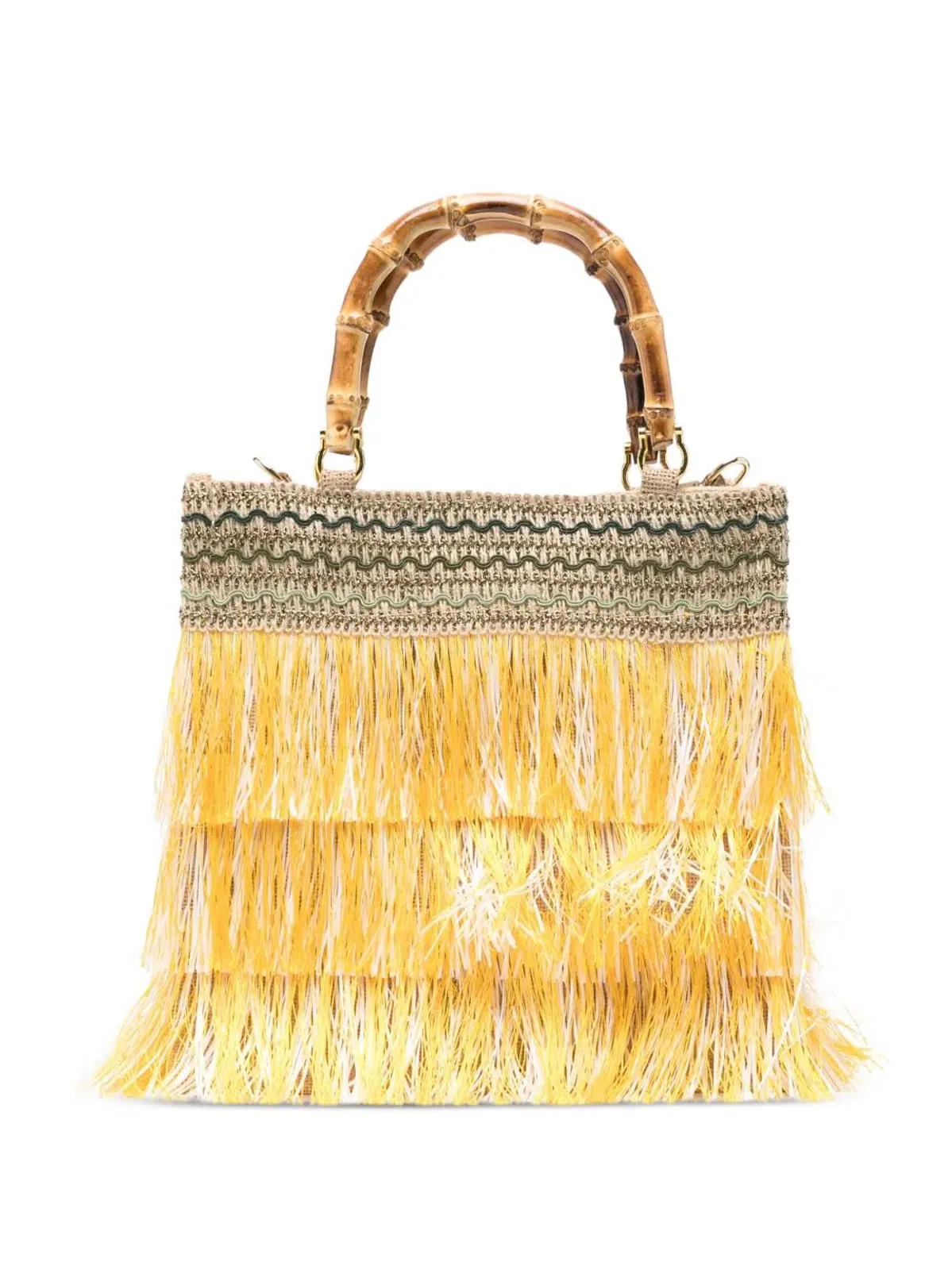 La Milanesa "Orchidea" Fringe Medium Bag