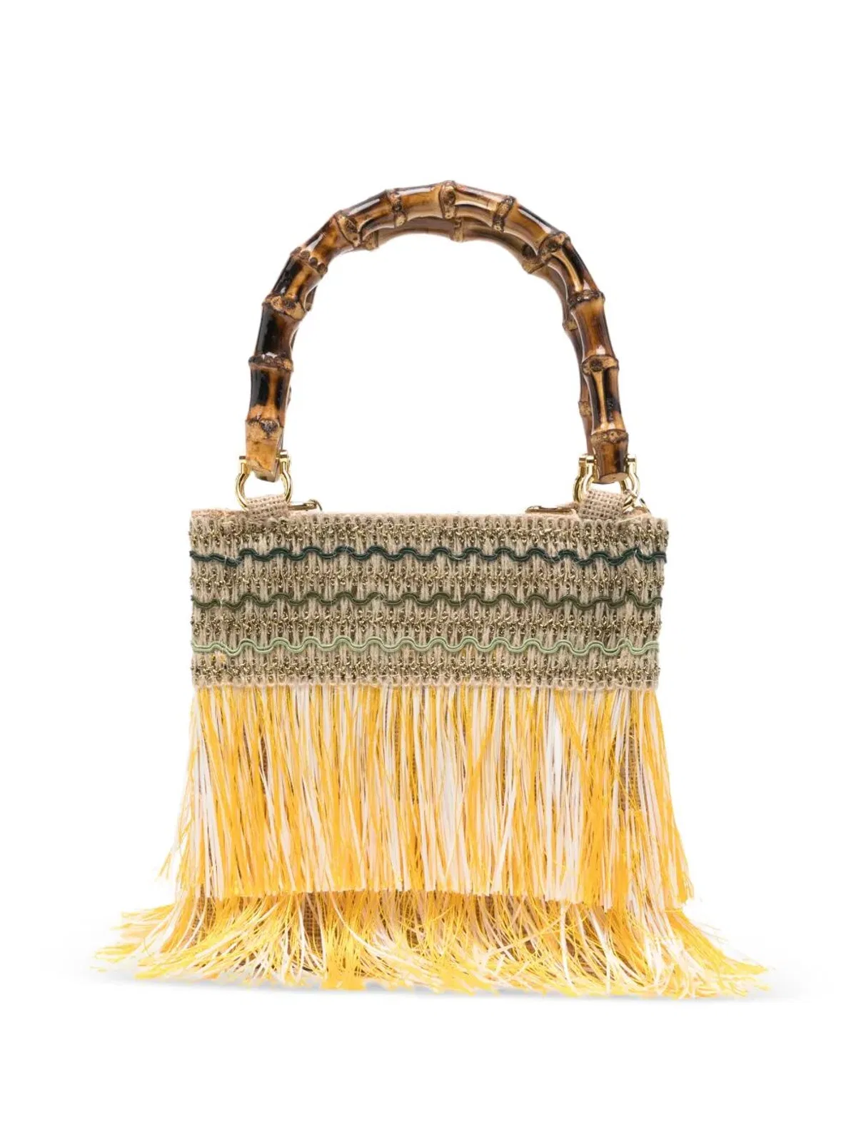 La Milanesa "Orchidea" Fringe Small Bag