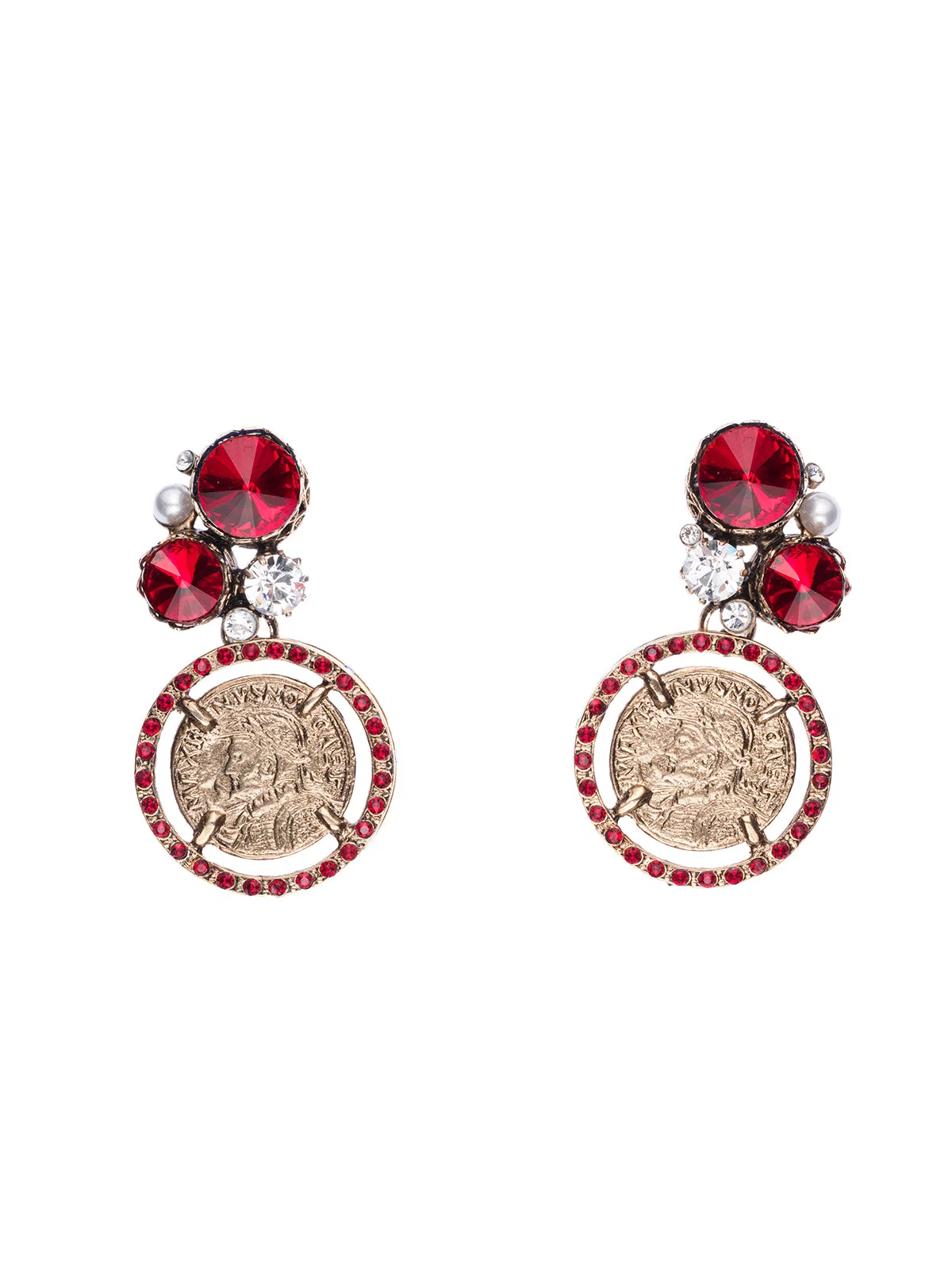 Thot Brass Earrings