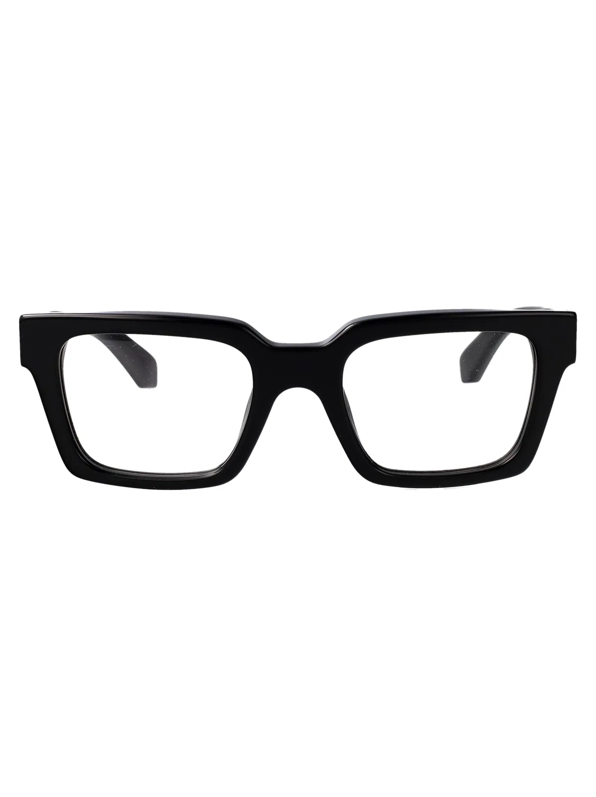 Off-White Shiny Black Acetate Glasses