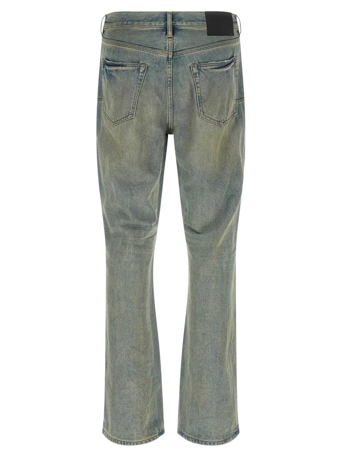 Purple 'P026 Dirty Fade Rip Boot' Jeans