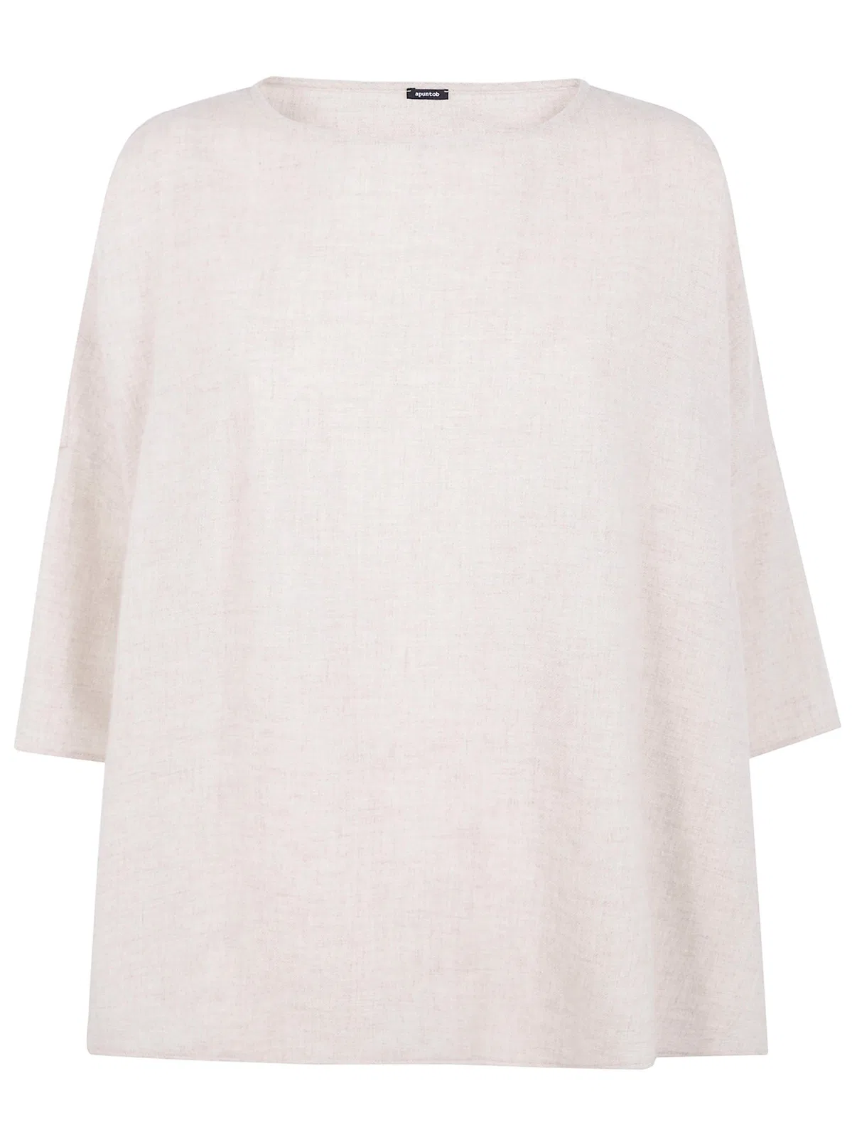 Apuntob Boatneck Dropped Shoulder Loose Fit Blou