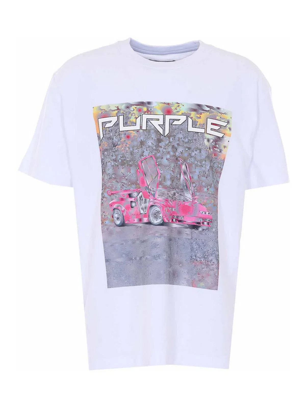 Purple Brand White Cotton T-Shirt