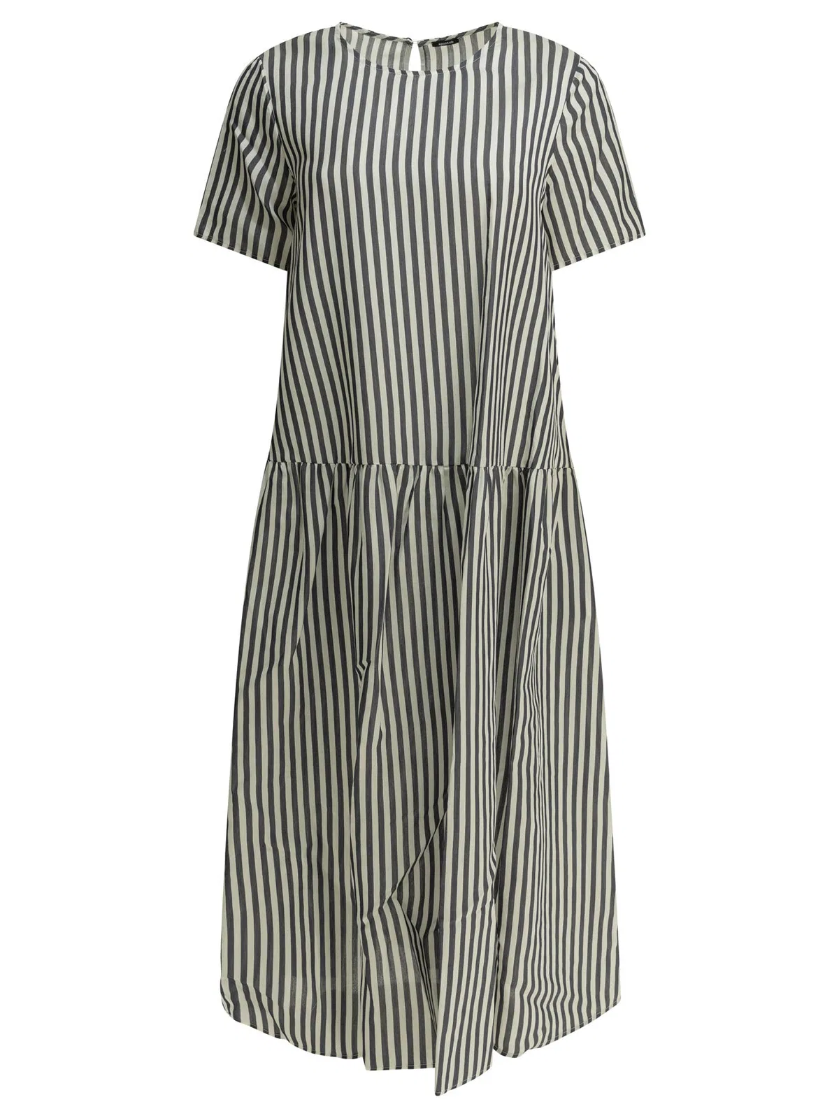 Apuntob Black Cotton Silk Dress