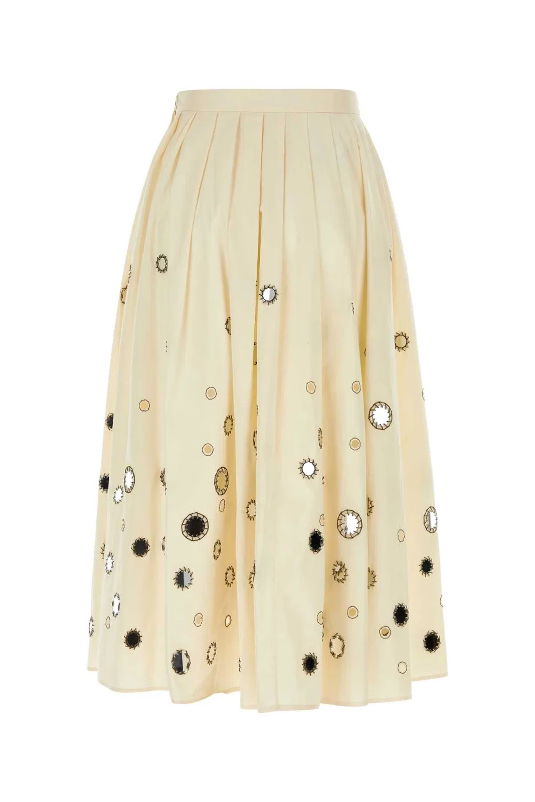 Prada Cream Cotton Skirt