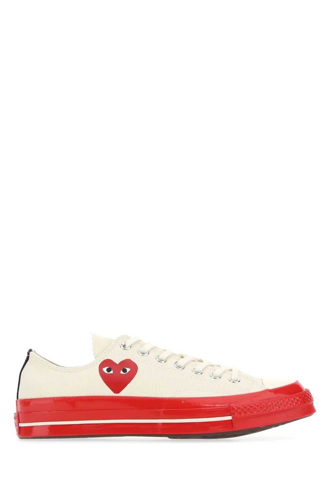 Comme Des Garçons Play Ivory Canvas Comme Des Garã§Ons X Conver