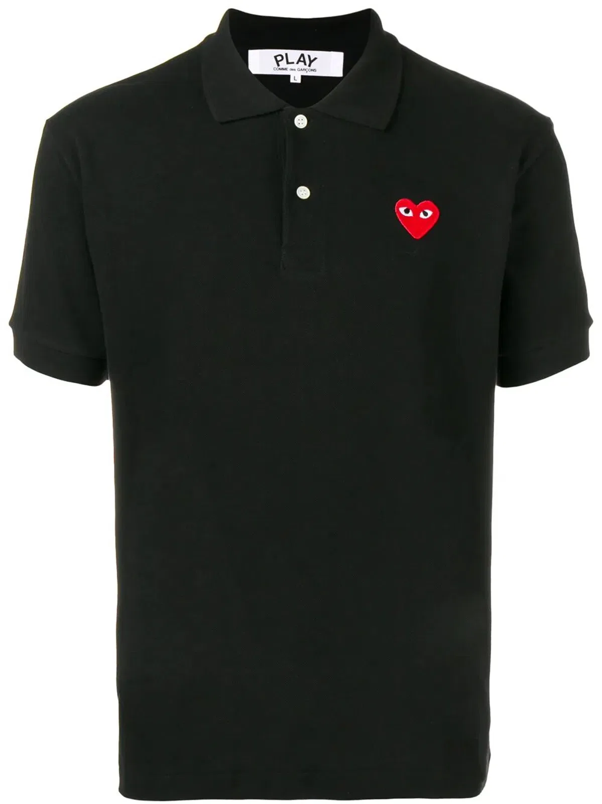 Comme Des Garçons Play Red Heart Cotton Polo Shirt