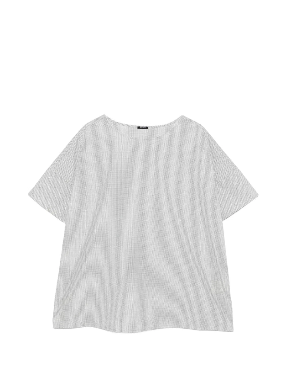 Apuntob Checked Cotton T-Shirt