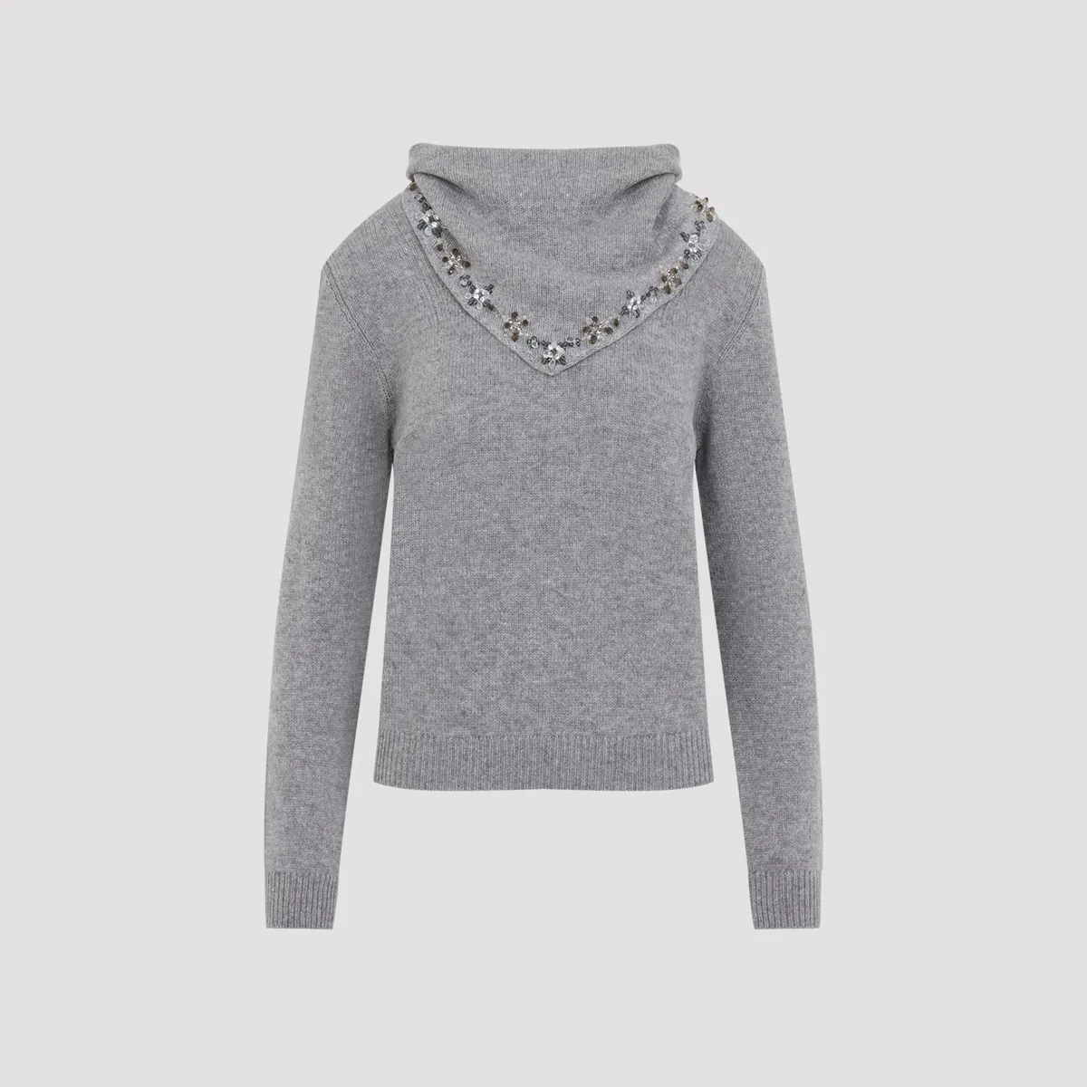 Prada Grey Cashmere Sweater