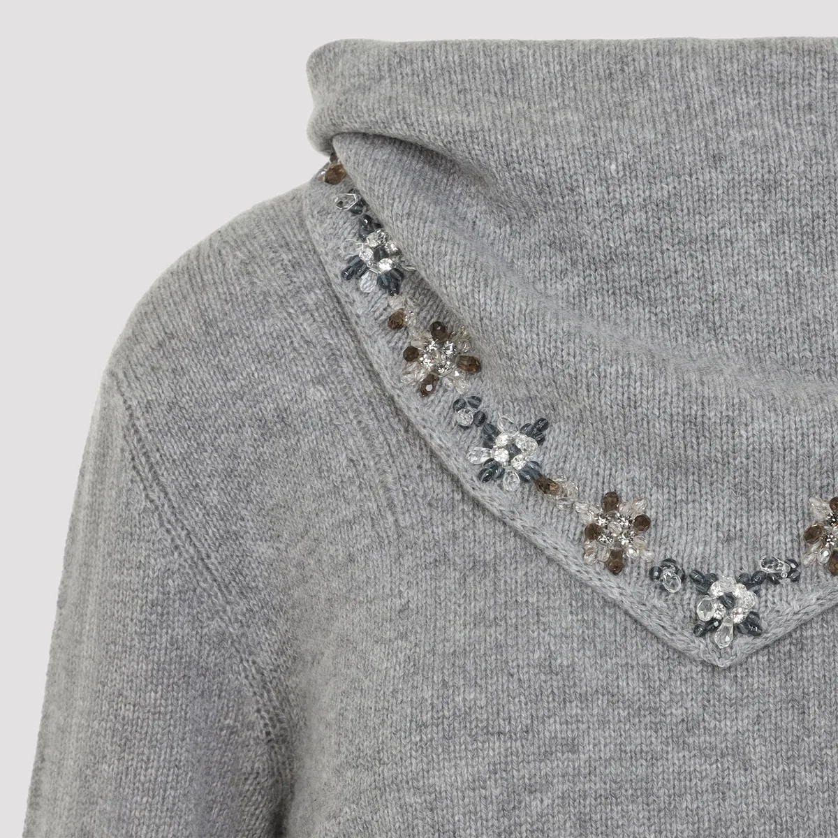 Prada Grey Cashmere Sweater