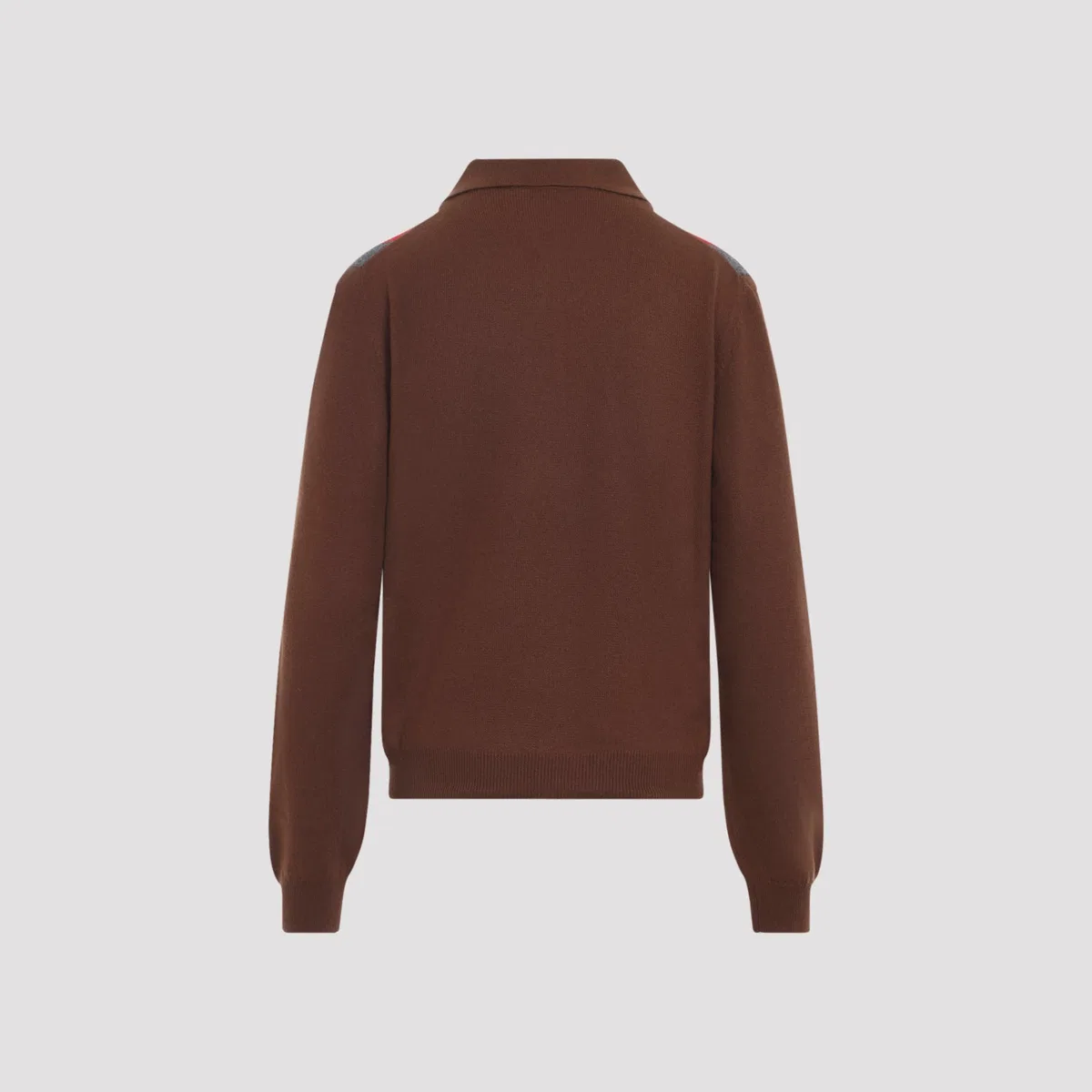 Prada Brown Cashmere Polo Shirt