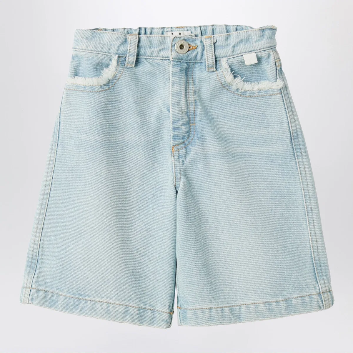 Il Gufo Light Blue Denim Bermuda